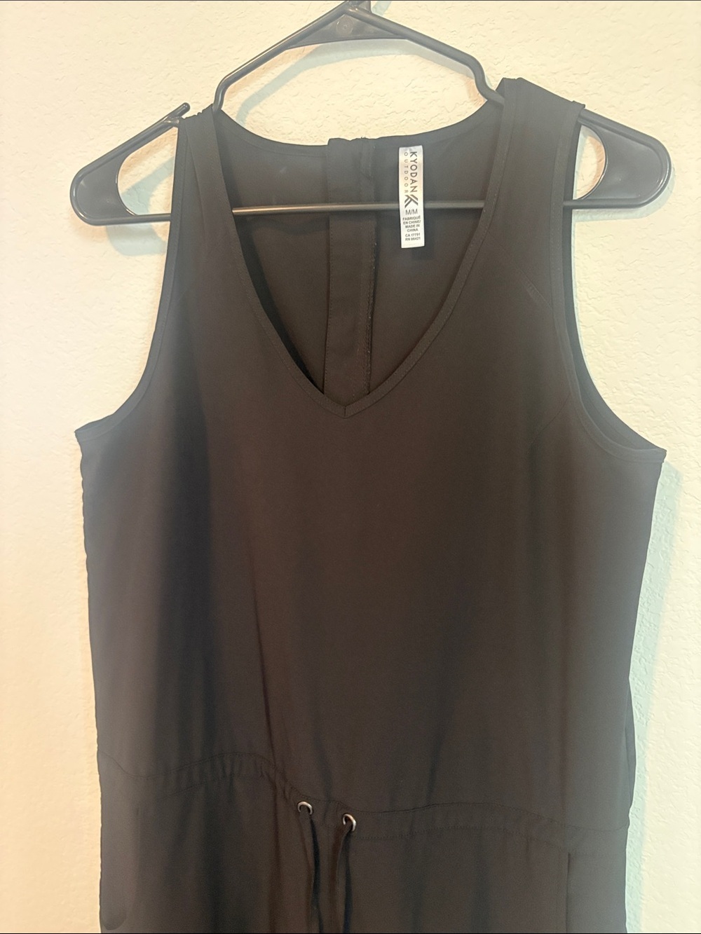 Kyodan Black Sleeveless Drawstring Jumpsuit - Picture 4 of 8
